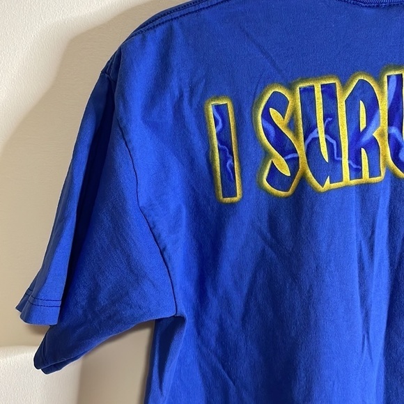 VTG 90s Tower Terror Tee Disney Mickey Mouse T-Shirt Blue Med Twilight Zone - Picture 13 of 16